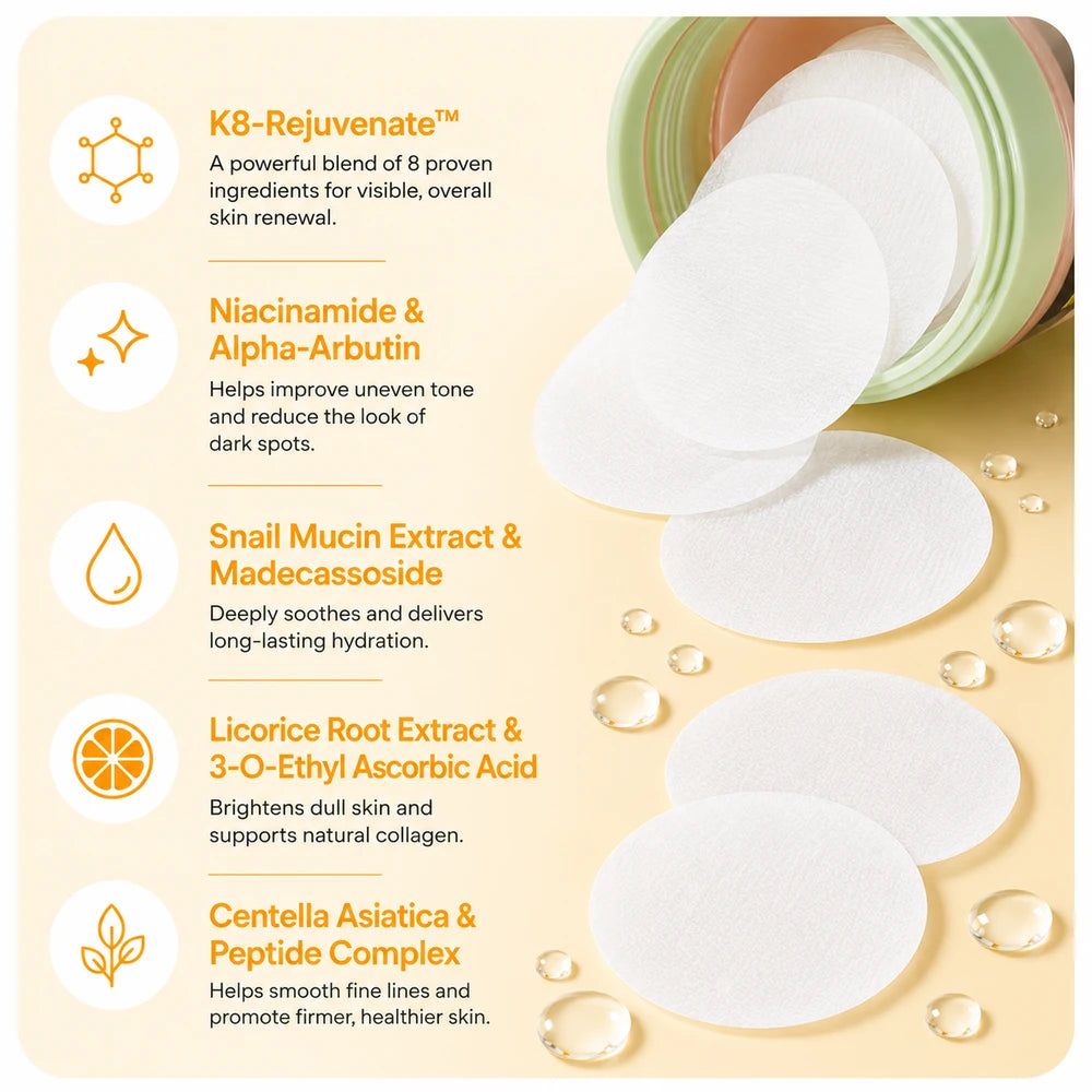 Korean Brightening Toner Pads