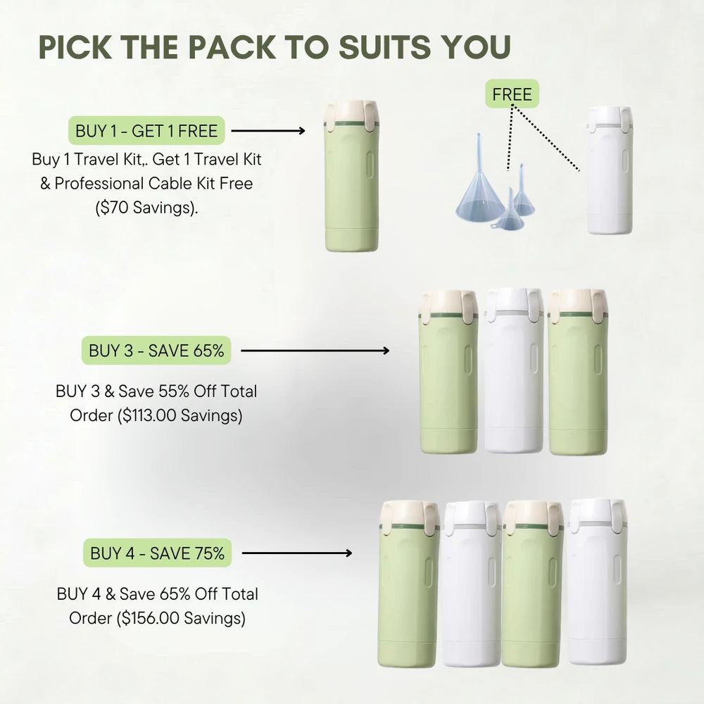 PURA 4-in-1 Travel Bottle